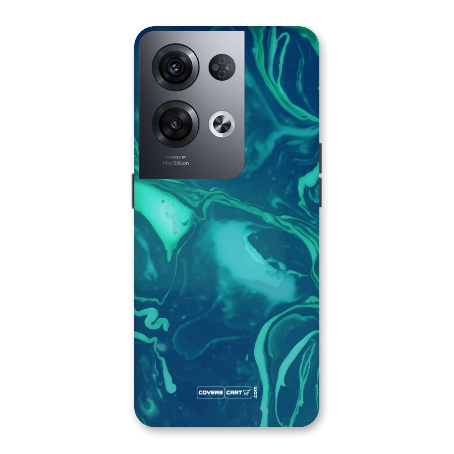 Jazzy Green Marble Texture Back Case for Oppo Reno8 Pro 5G