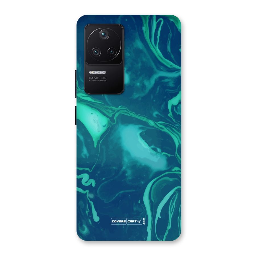 Jazzy Green Marble Texture Back Case for Poco F4 5G