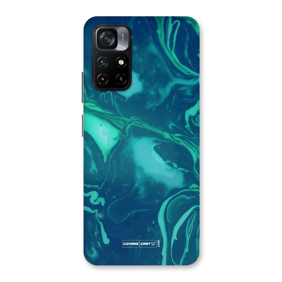 Jazzy Green Marble Texture Back Case for Poco M4 Pro 5G