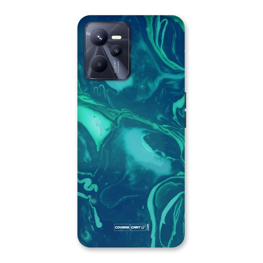 Jazzy Green Marble Texture Back Case for Realme C35