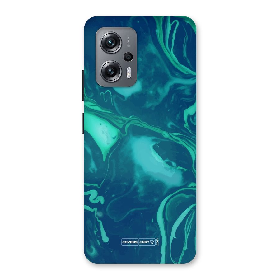 Jazzy Green Marble Texture Back Case for Redmi K50i