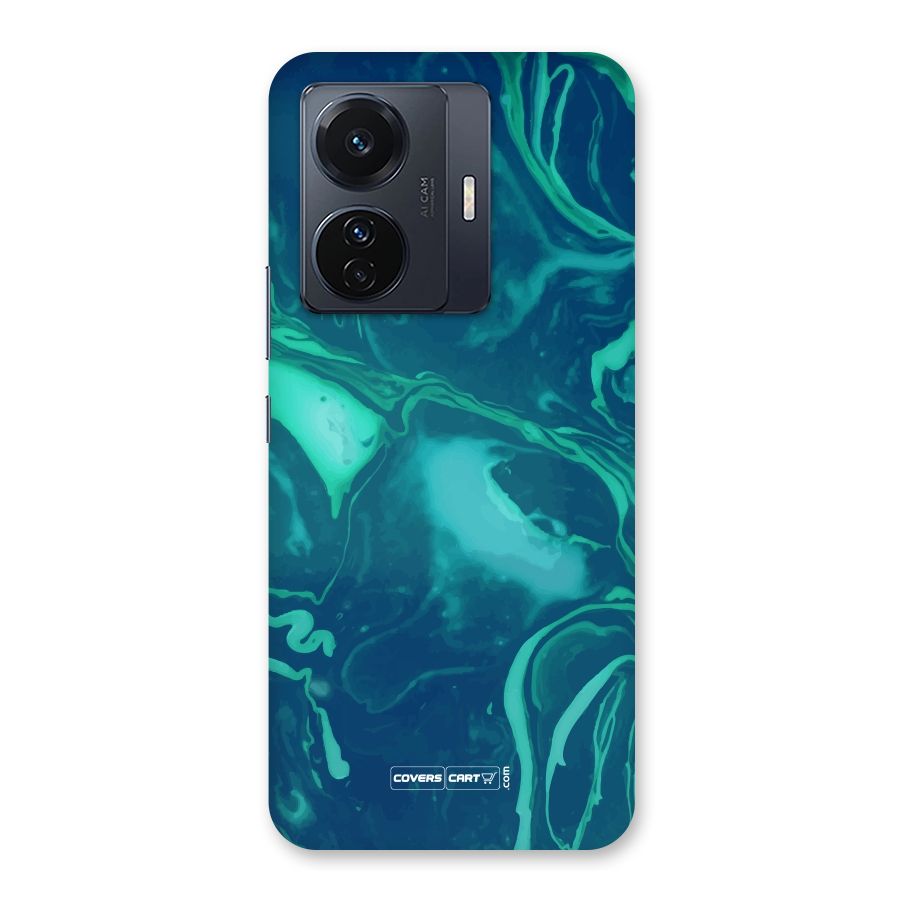 Jazzy Green Marble Texture Back Case for Vivo T1 Pro