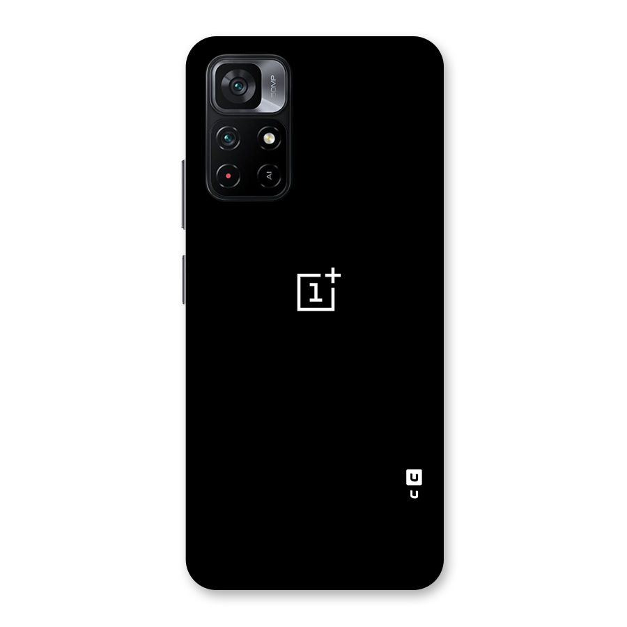Jet Black OnePlus Special Back Case for Poco M4 Pro 5G