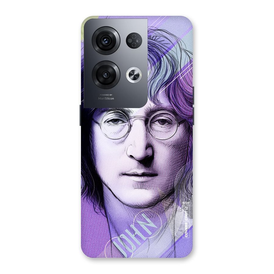 John Lennon Artwork Back Case for Oppo Reno8 Pro 5G