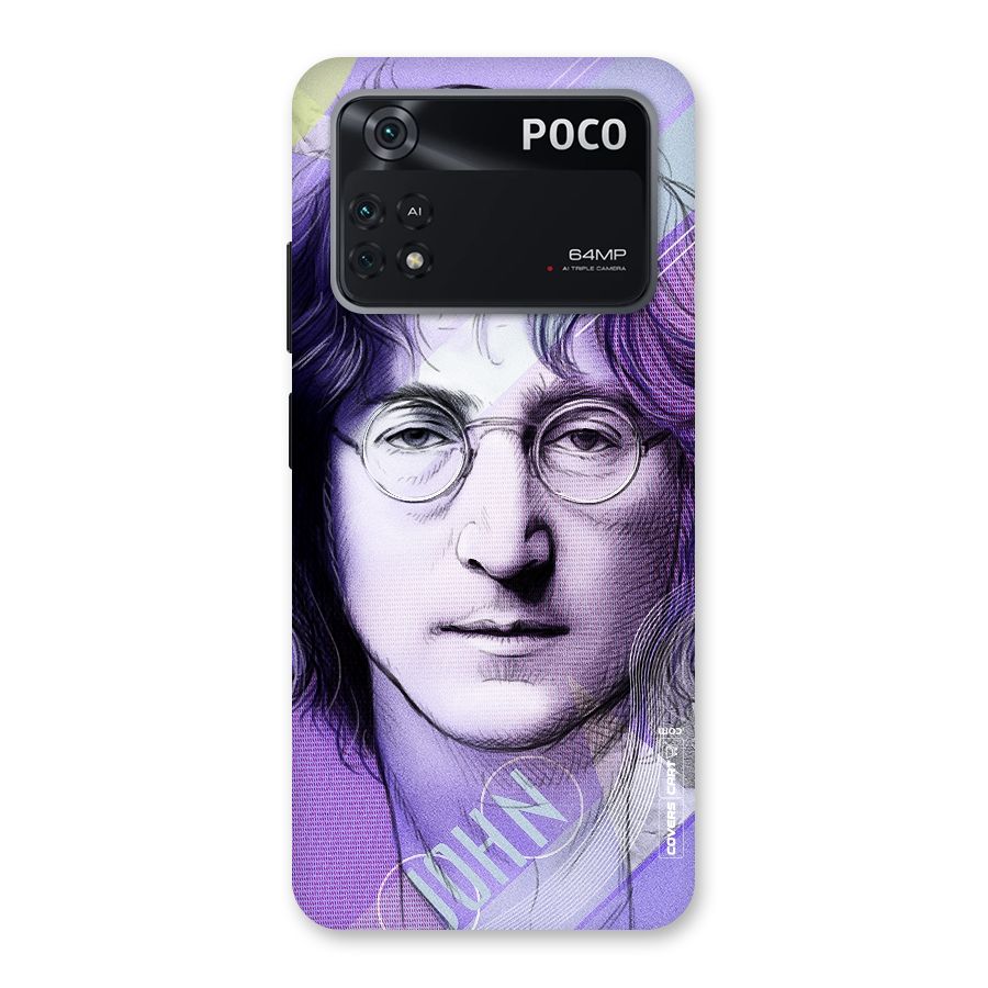 John Lennon Artwork Back Case for Poco M4 Pro 4G