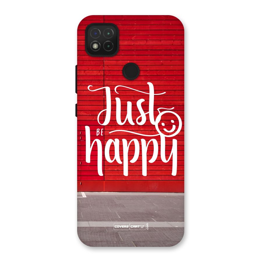 Just Be Happy Back Case for Redmi 9 Activ