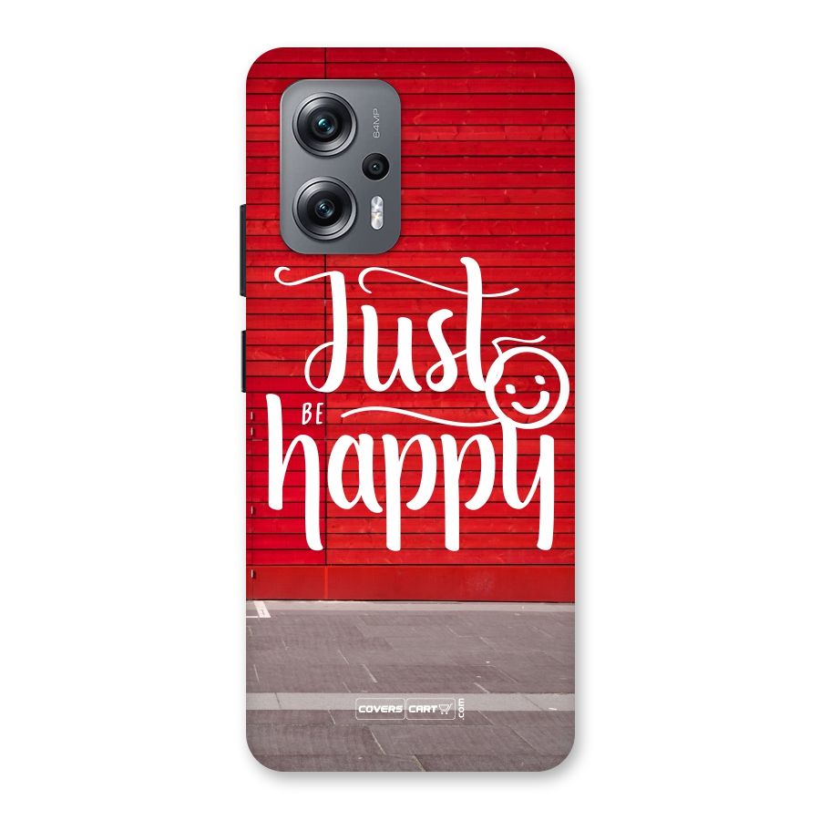 Just Be Happy Back Case for Redmi K50i