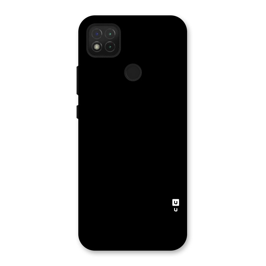 Just Black Back Case for Redmi 9 Activ