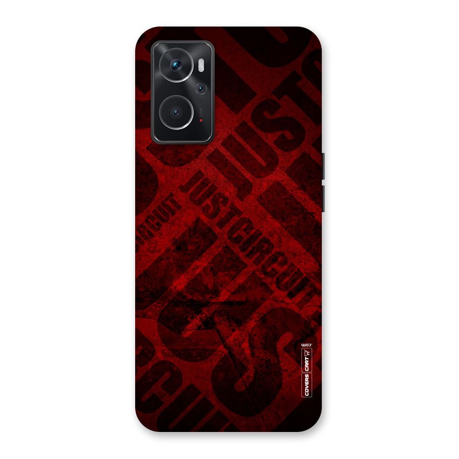 Just Circuit Back Case for Oppo K10 4G