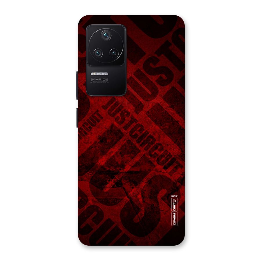 Just Circuit Back Case for Poco F4 5G