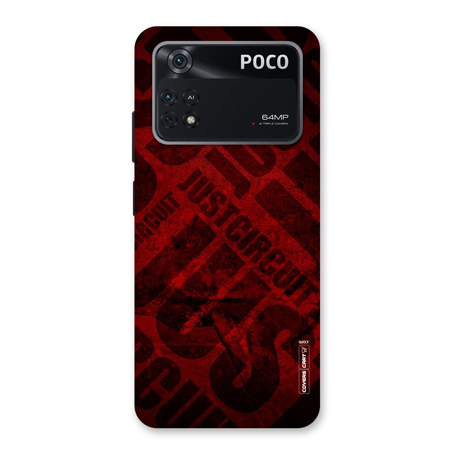 Just Circuit Back Case for Poco M4 Pro 4G