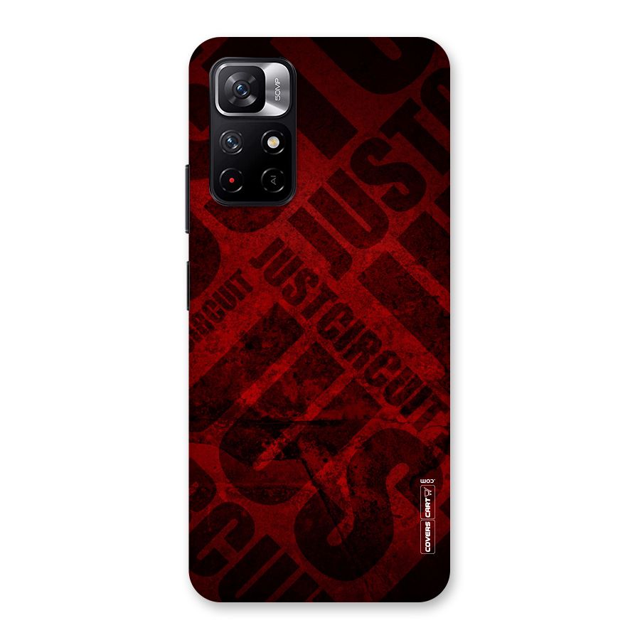 Just Circuit Back Case for Redmi Note 11T 5G