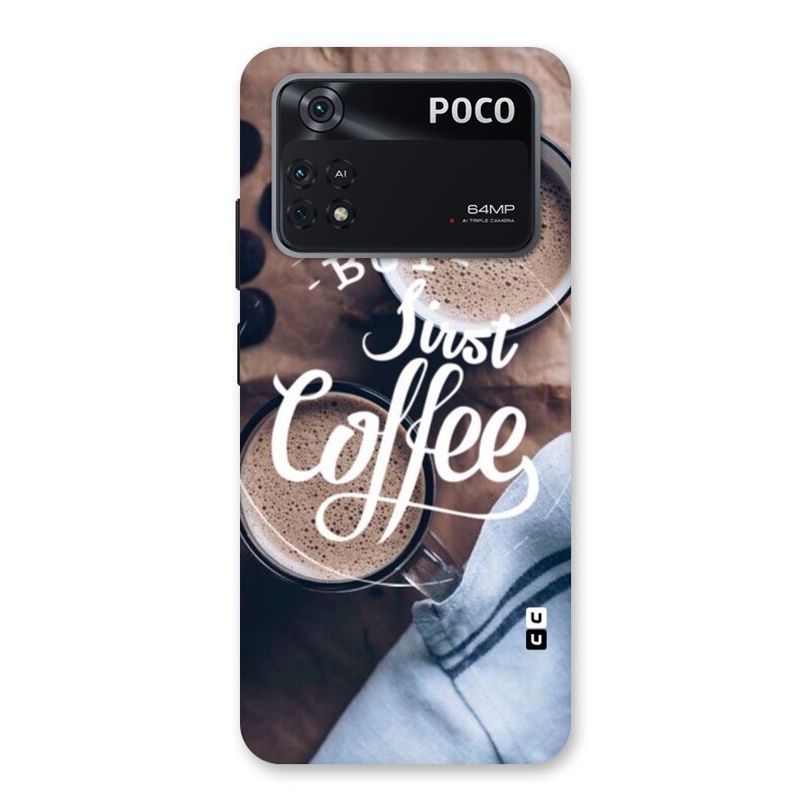 Just Coffee Back Case for Poco M4 Pro 4G