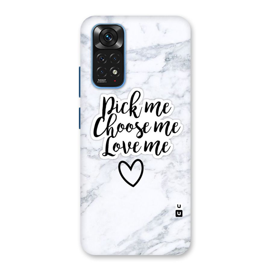Just Me Back Case for Redmi Note 11S