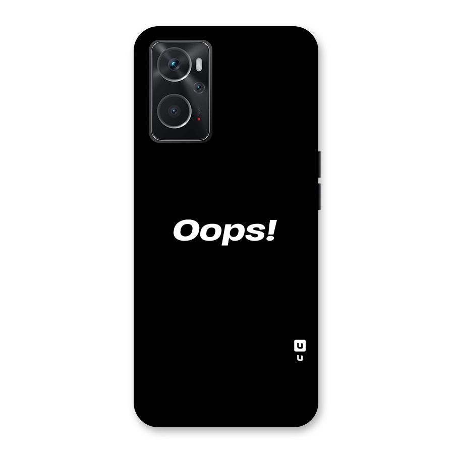 Just Oops Back Case for Oppo K10 4G