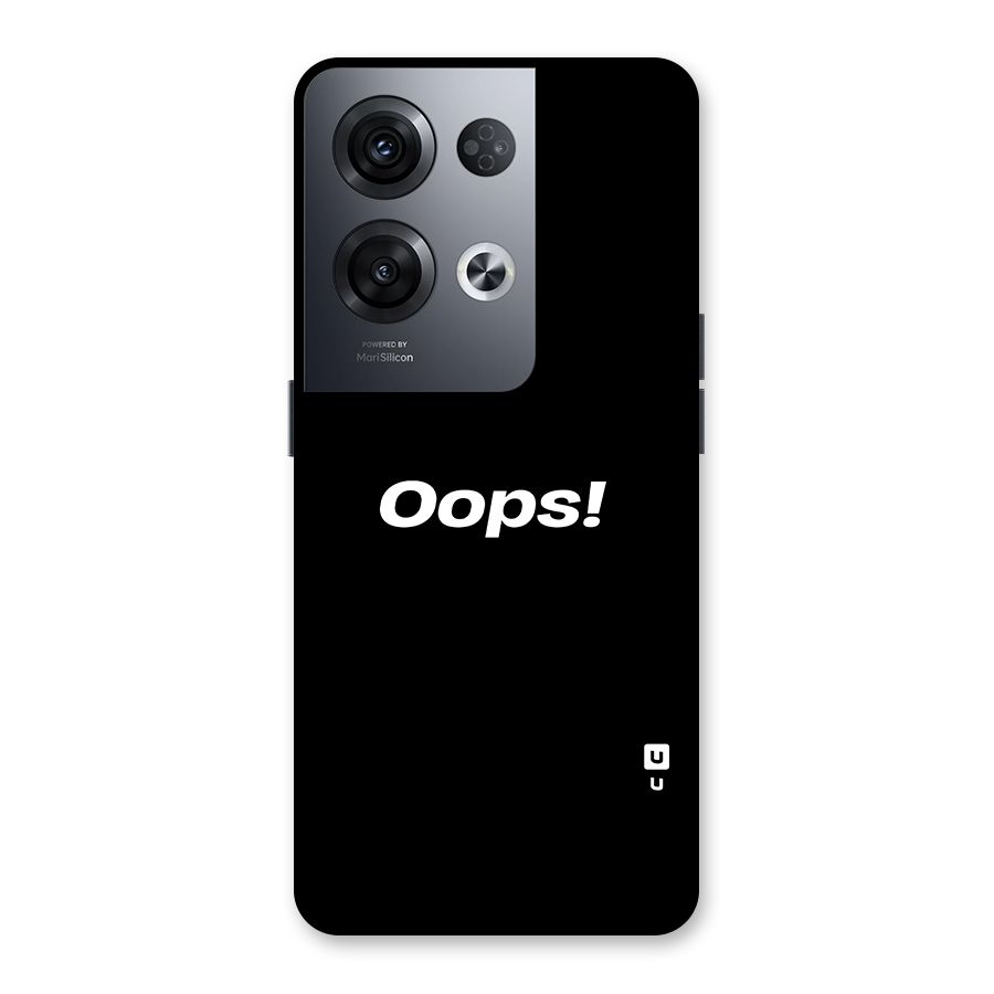 Just Oops Back Case for Oppo Reno8 Pro 5G