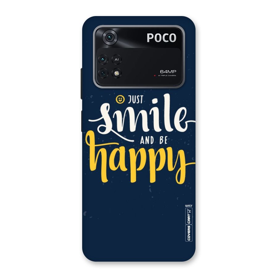 Just Smile Back Case for Poco M4 Pro 4G