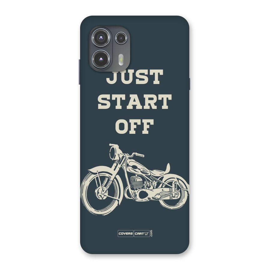 Just Start Off Back Case for Motorola Edge 20 Fusion