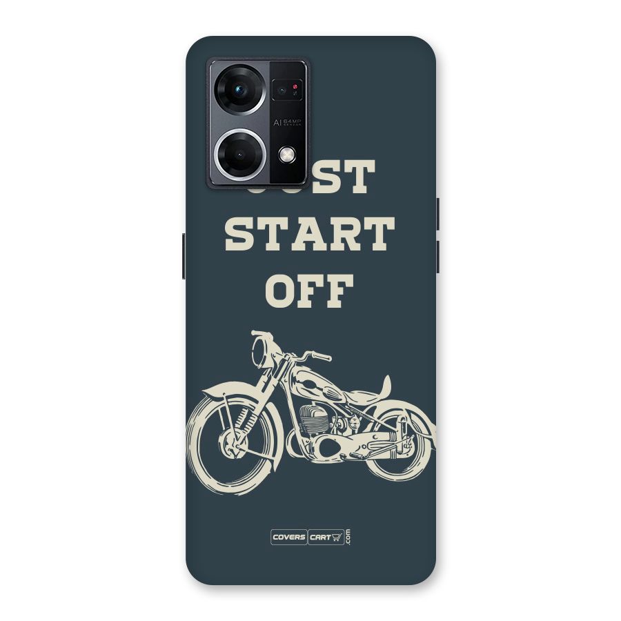 Just Start Off Glass Back Case for Oppo F21 Pro 5G