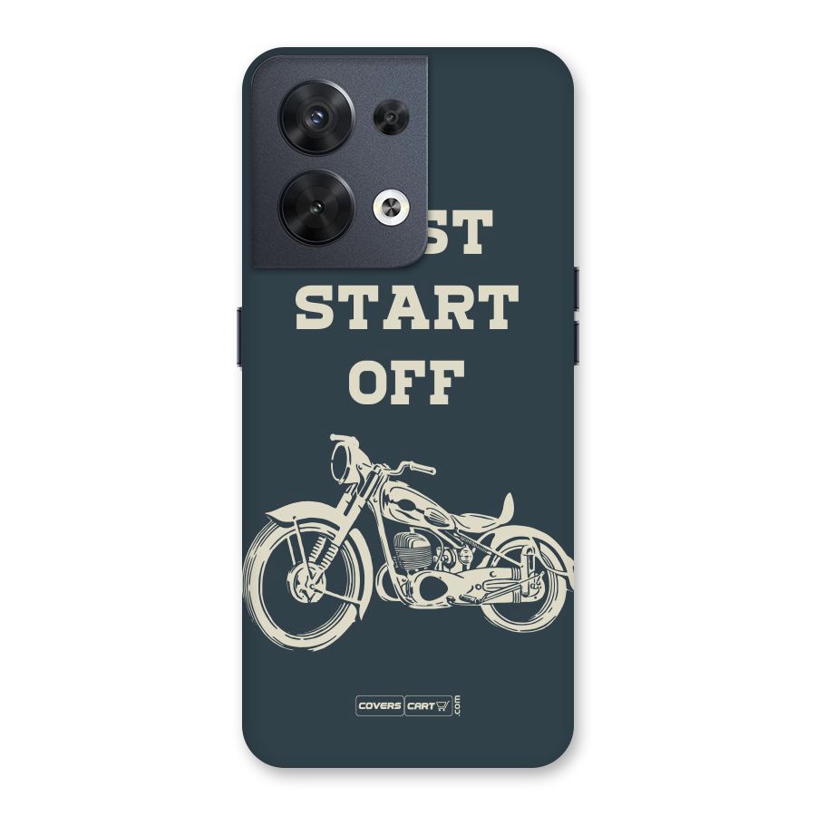 Just Start Off Back Case for Oppo Reno8 5G
