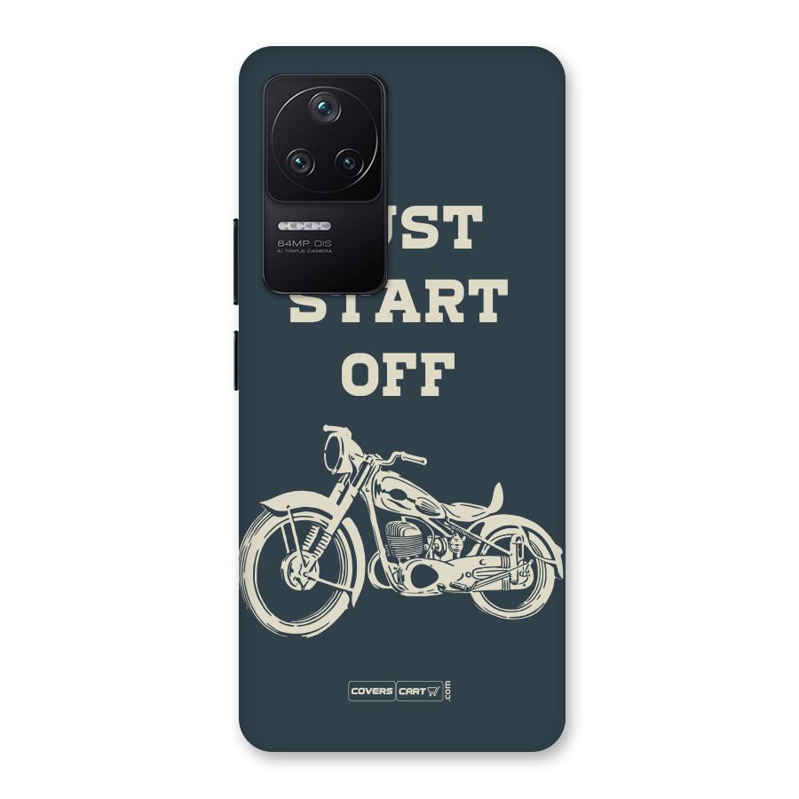Just Start Off Back Case for Poco F4 5G
