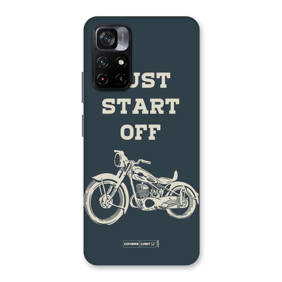 Just Start Off Back Case for Poco M4 Pro 5G