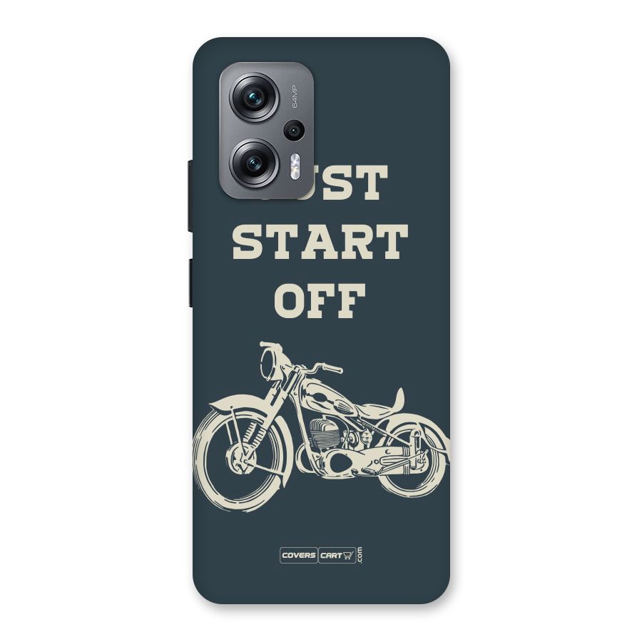 Just Start Off Back Case for Redmi K50i