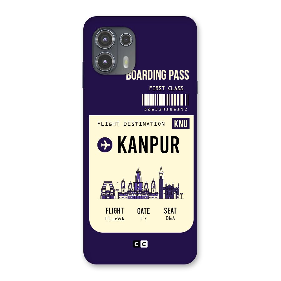 Kanpur Boarding Pass Back Case for Motorola Edge 20 Fusion
