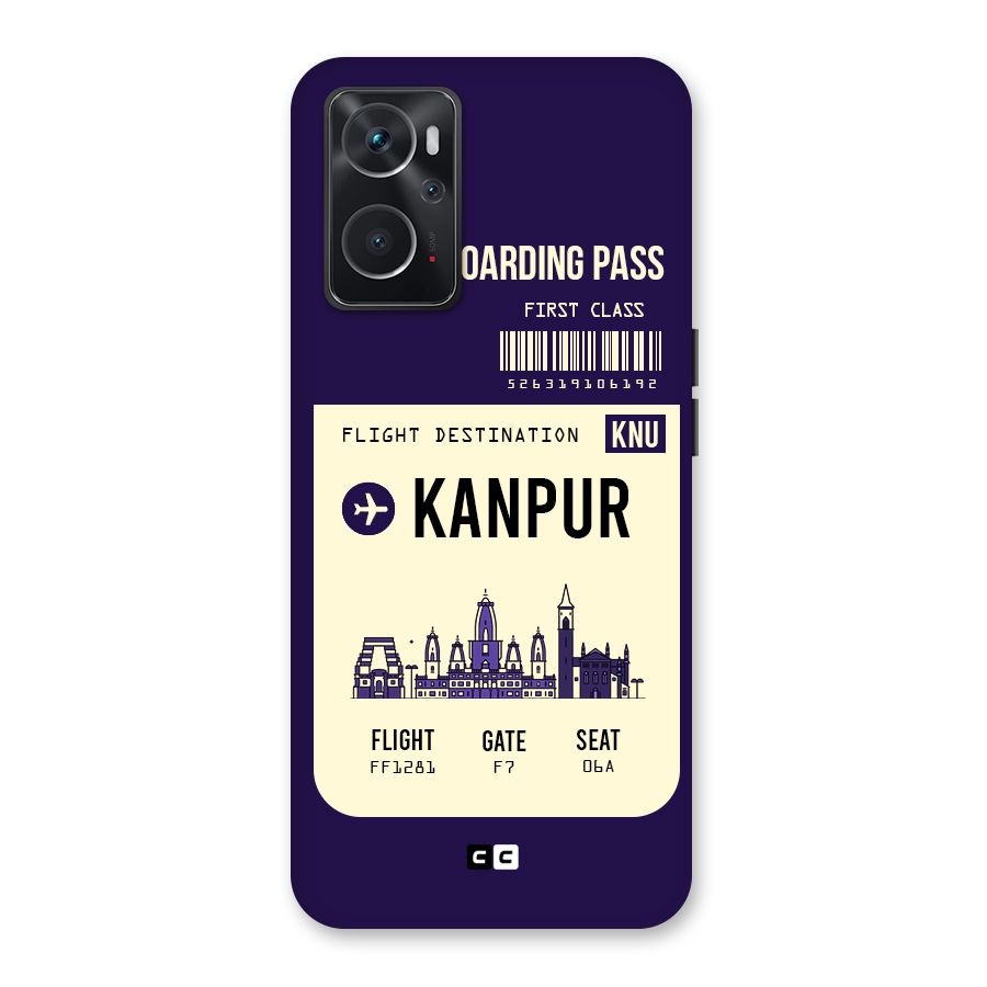 Kanpur Boarding Pass Back Case for Oppo K10 4G