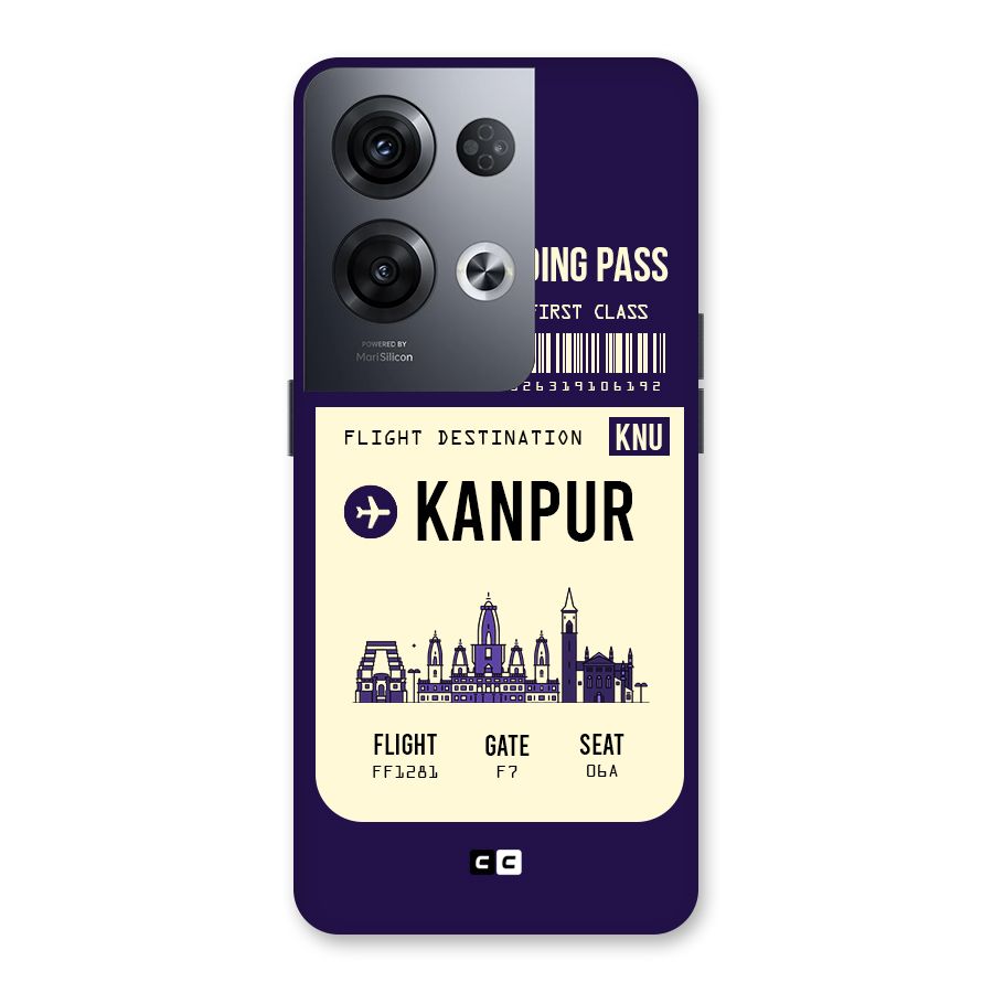 Kanpur Boarding Pass Back Case for Oppo Reno8 Pro 5G