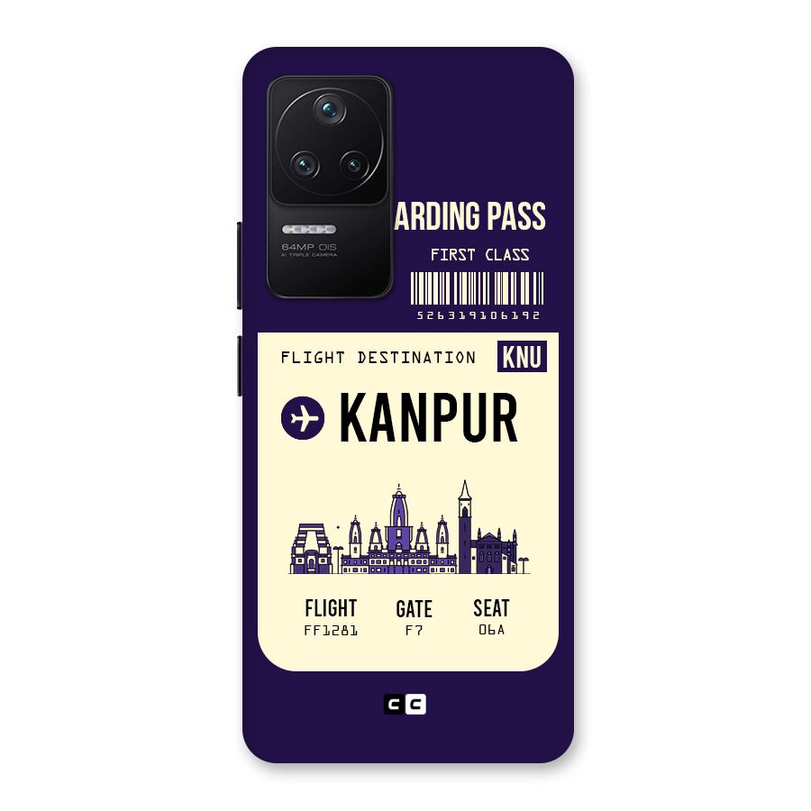 Kanpur Boarding Pass Back Case for Poco F4 5G