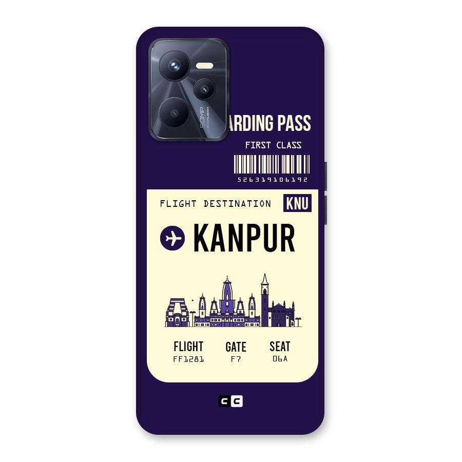 Kanpur Boarding Pass Back Case for Realme C35