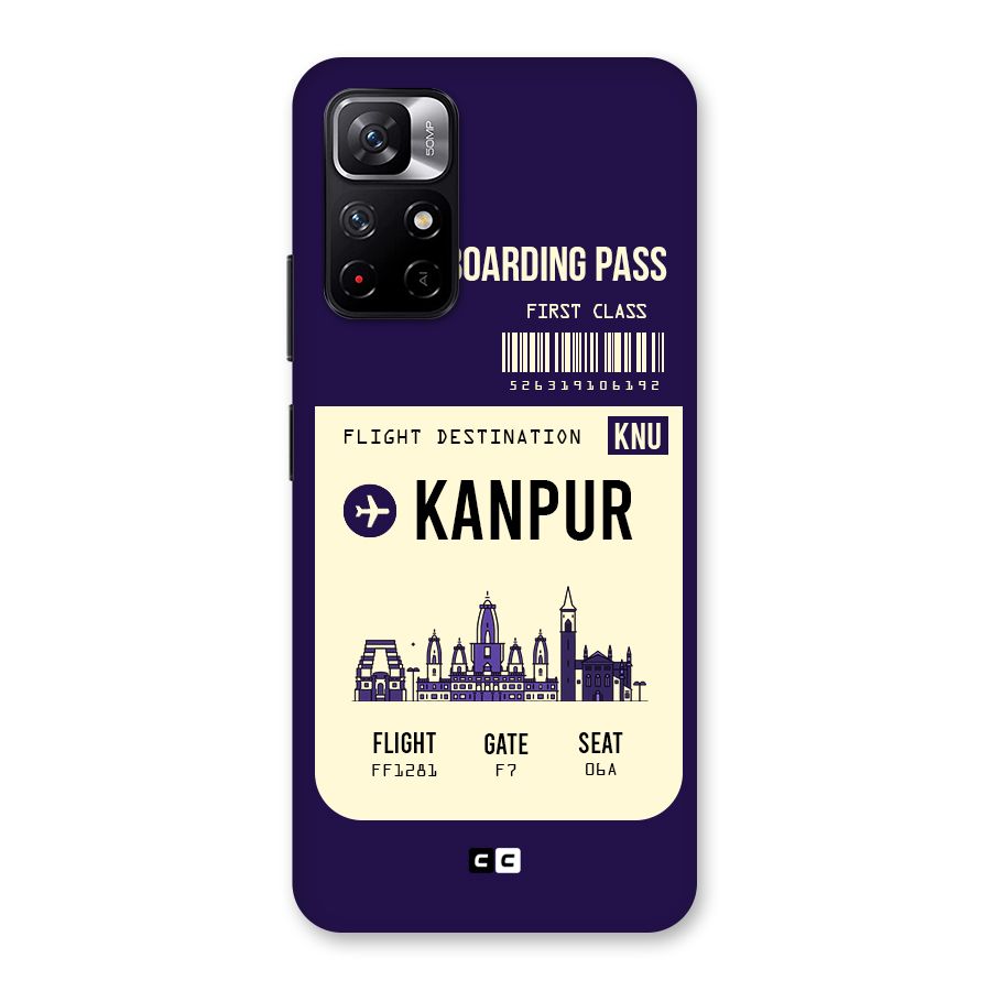 Kanpur Boarding Pass Back Case for Redmi Note 11T 5G