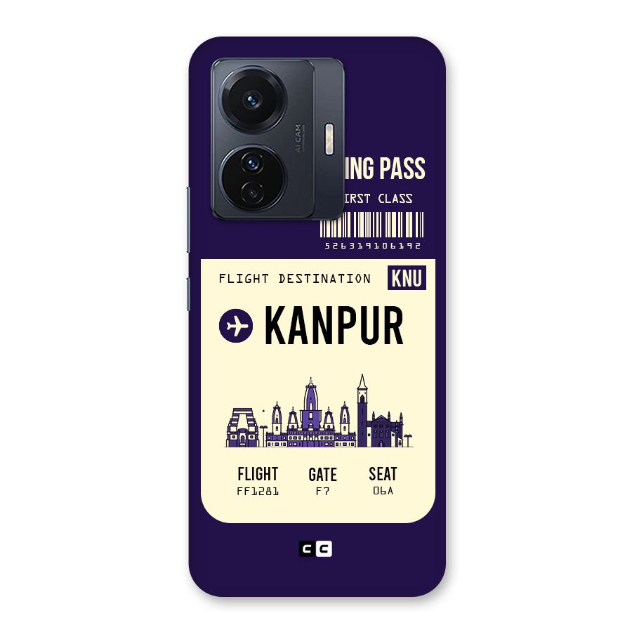 Kanpur Boarding Pass Back Case for Vivo T1 Pro