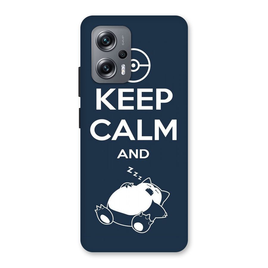 Keep Calm and Sleep Back Case for Redmi K50i