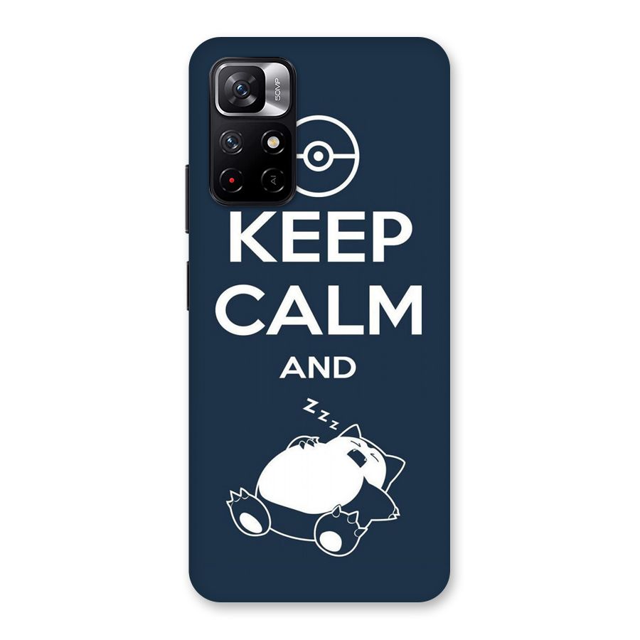 Keep Calm and Sleep Back Case for Redmi Note 11T 5G