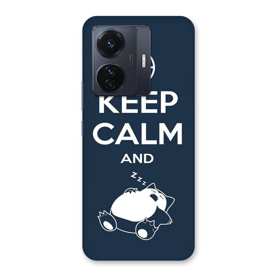 Keep Calm and Sleep Back Case for Vivo T1 Pro