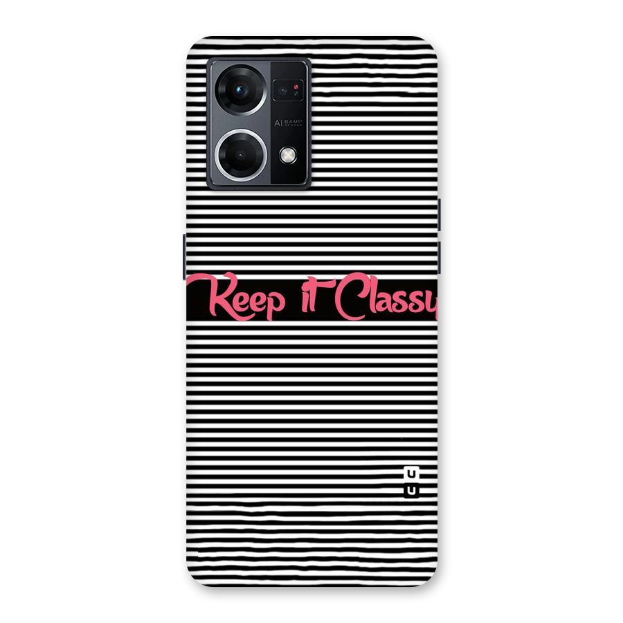 Keep It Classy Glass Back Case for Oppo F21 Pro 5G