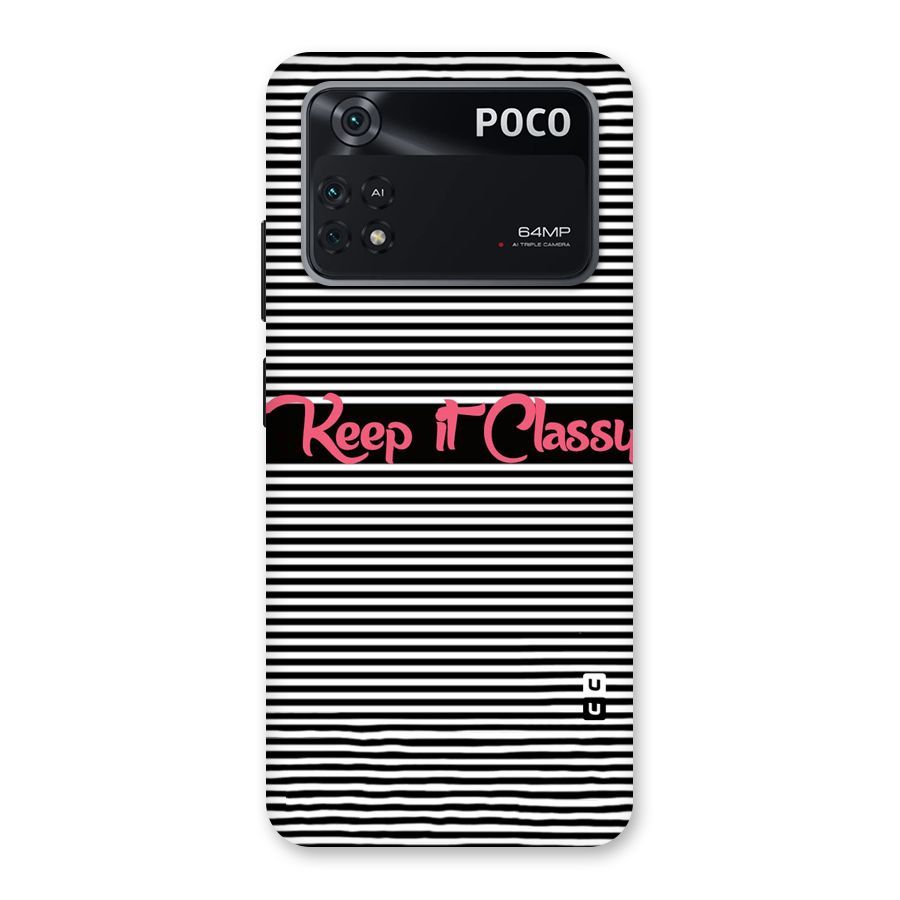 Keep It Classy Back Case for Poco M4 Pro 4G