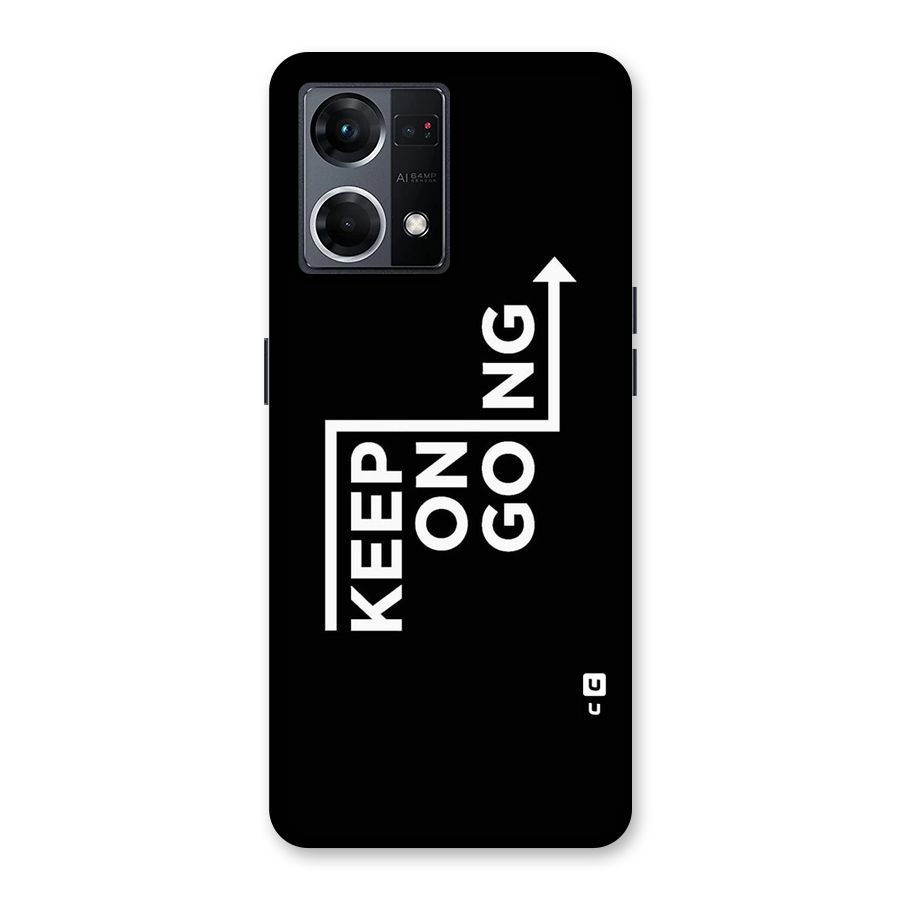 Keep On Going Glass Back Case for Oppo F21 Pro 5G