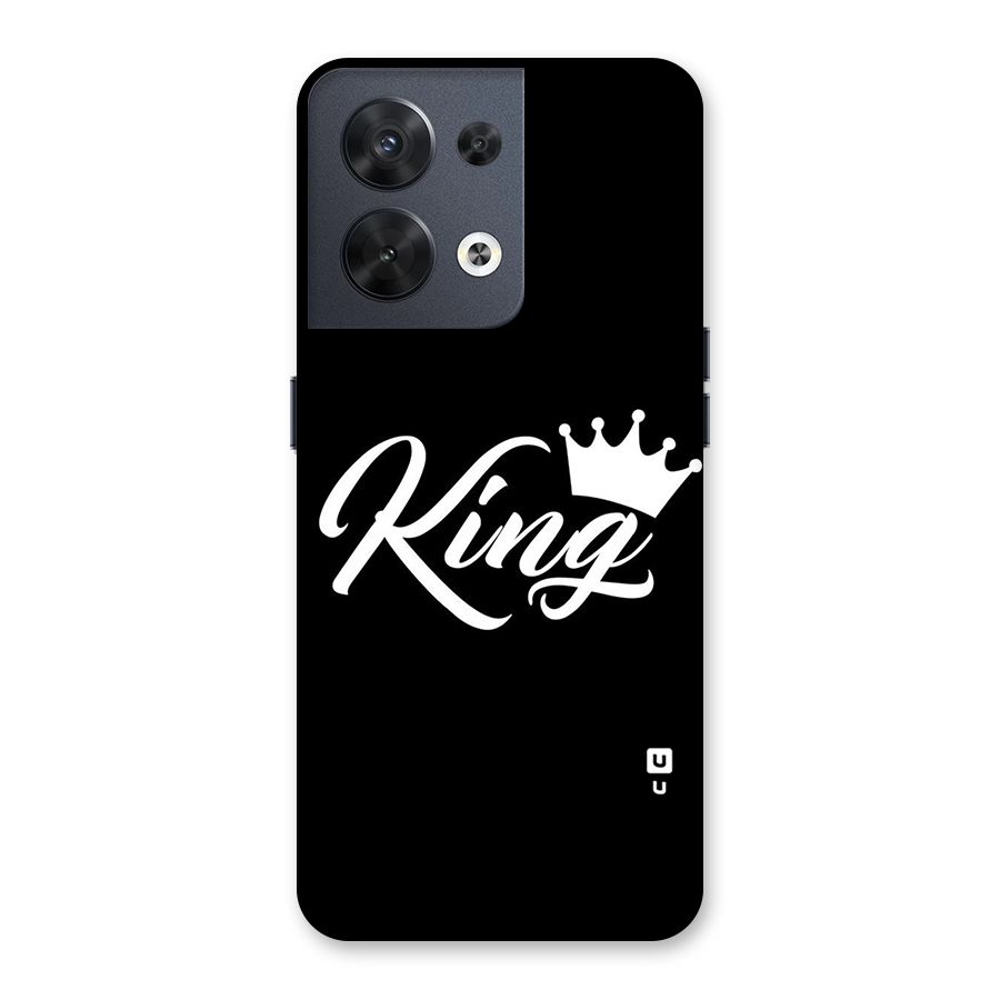 King Crown Typography Back Case for Oppo Reno8 5G
