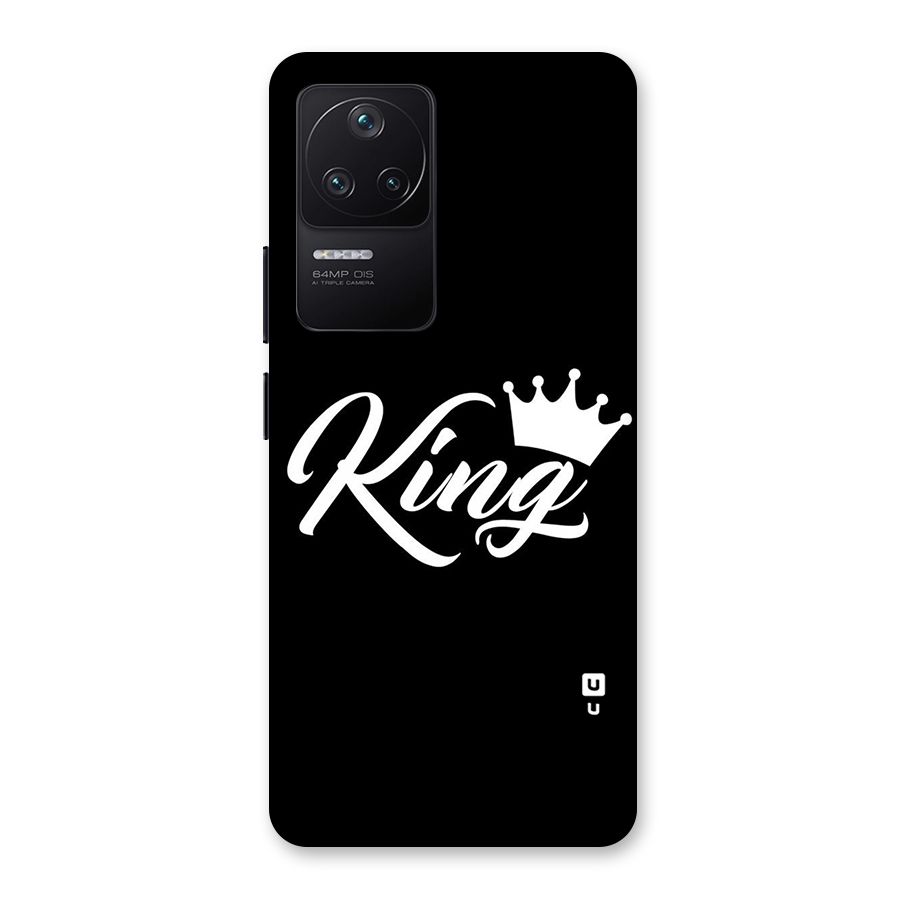 King Crown Typography Back Case for Poco F4 5G