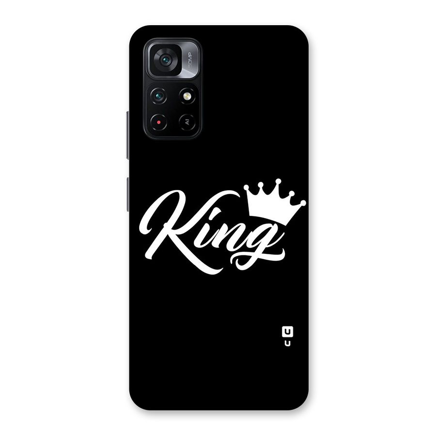 King Crown Typography Back Case for Poco M4 Pro 5G