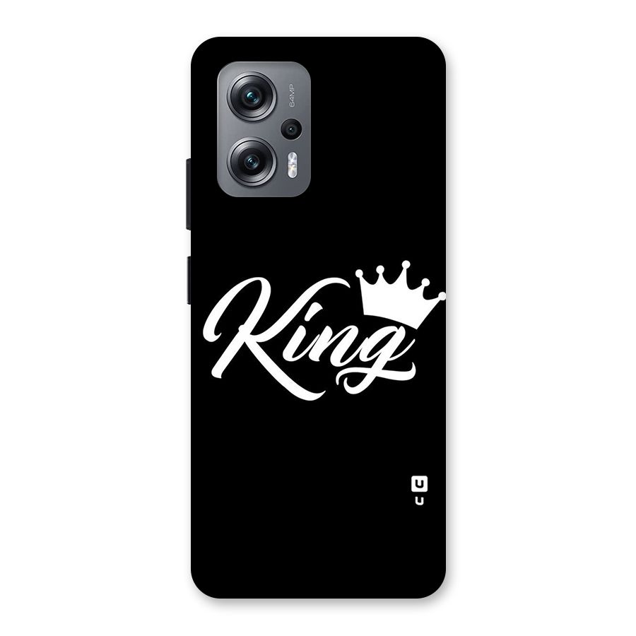King Crown Typography Back Case for Redmi K50i