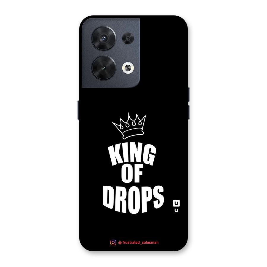 King of Drops Black Back Case for Oppo Reno8 5G