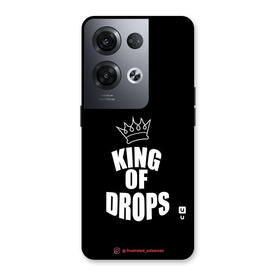 King of Drops Black Back Case for Oppo Reno8 Pro 5G