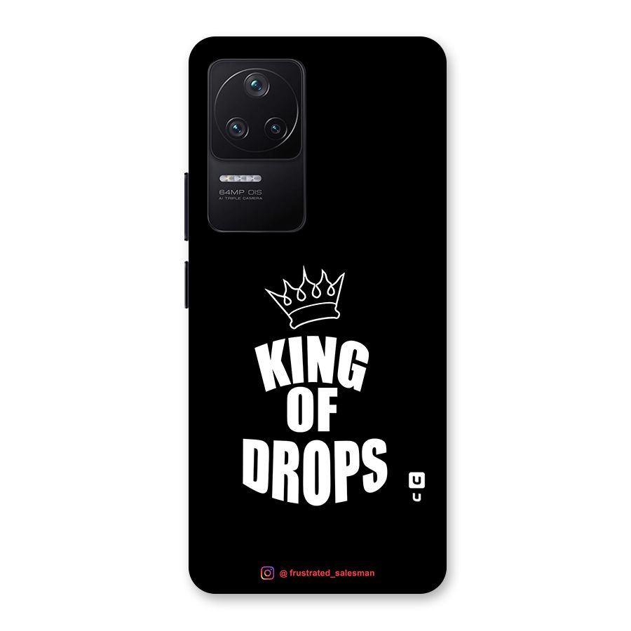 King of Drops Black Back Case for Poco F4 5G