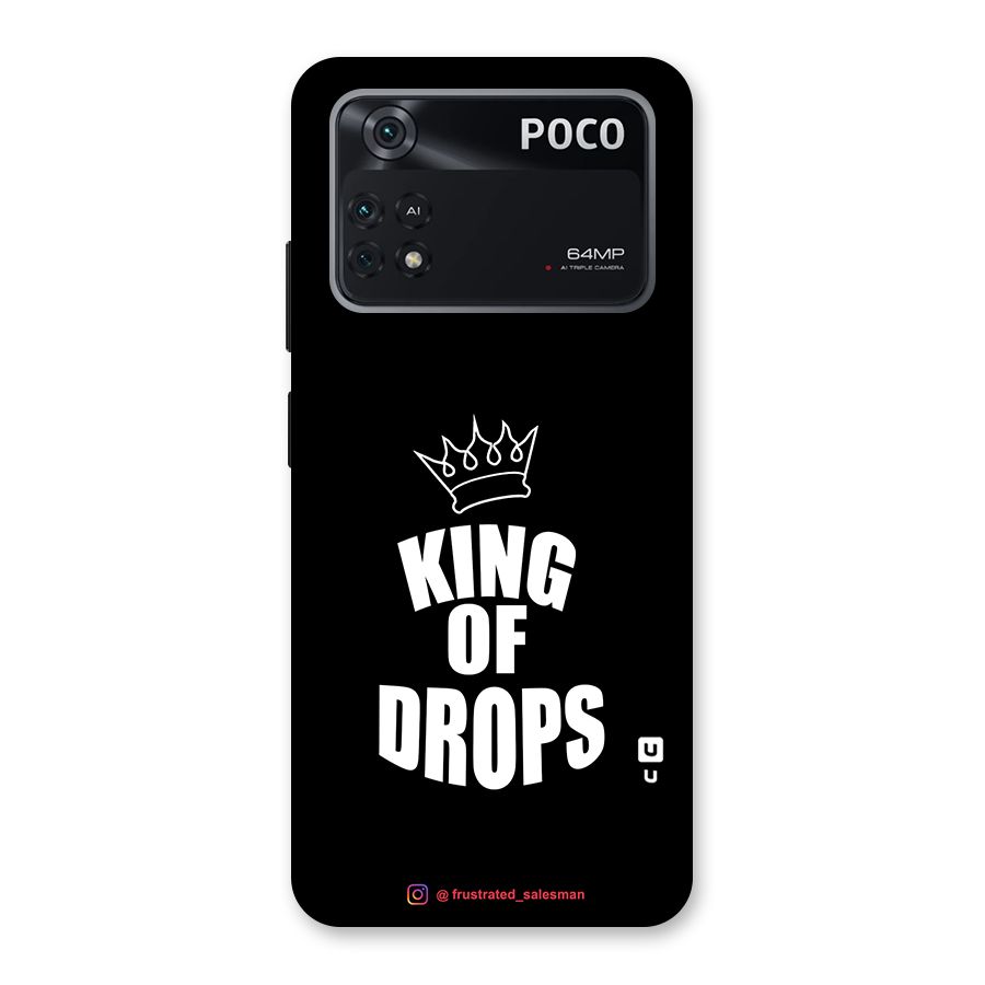 King of Drops Black Back Case for Poco M4 Pro 4G