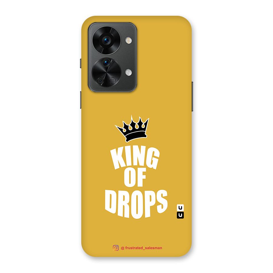 King of Drops Mustard Yellow Back Case for OnePlus Nord 2T