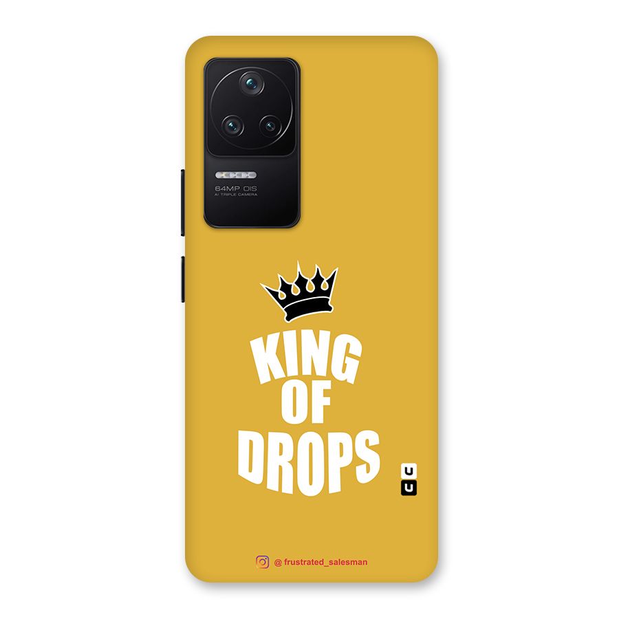King of Drops Mustard Yellow Back Case for Poco F4 5G